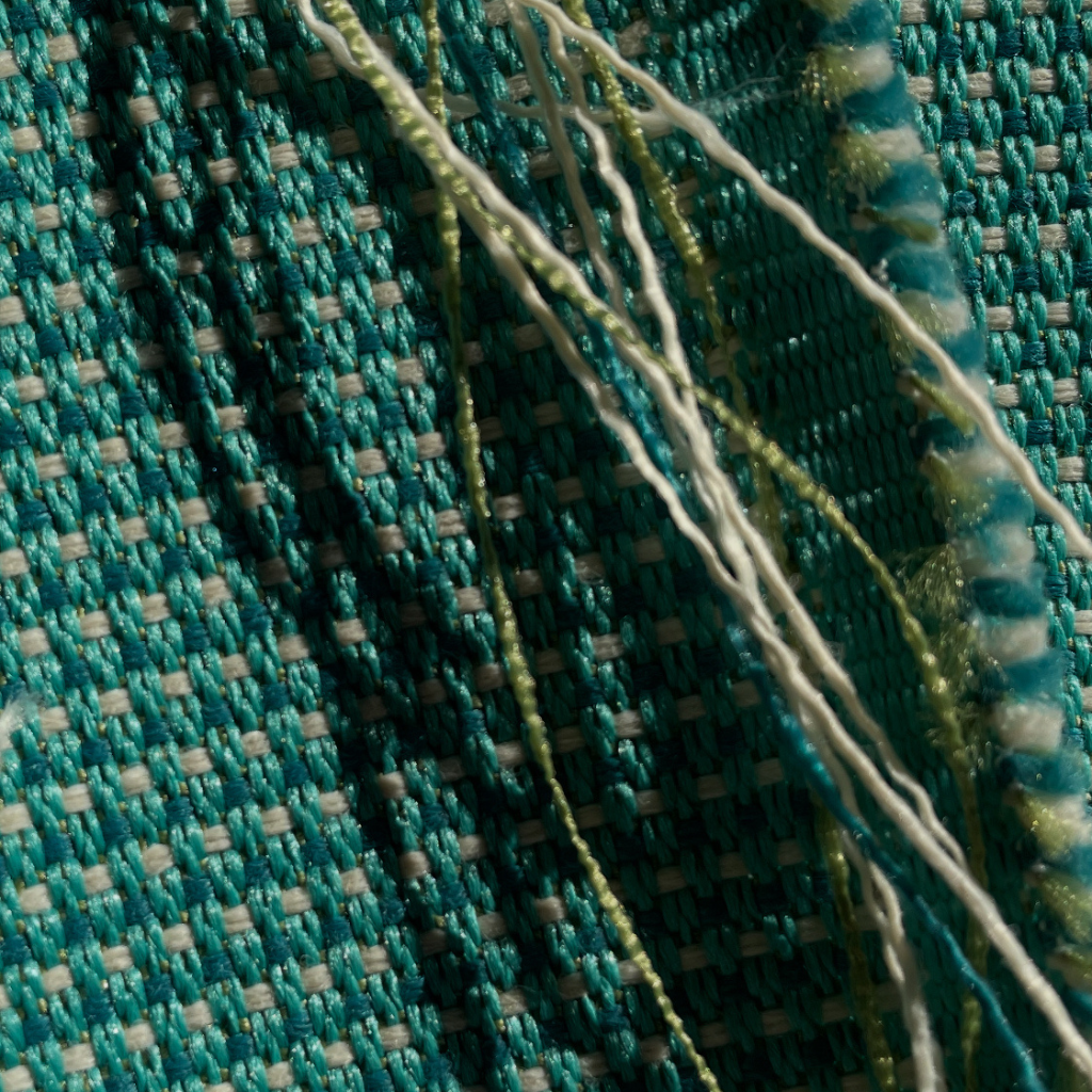 Textured Acqua Three Dots