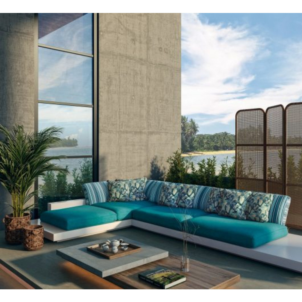 Textured Duna Turquesa outdoor