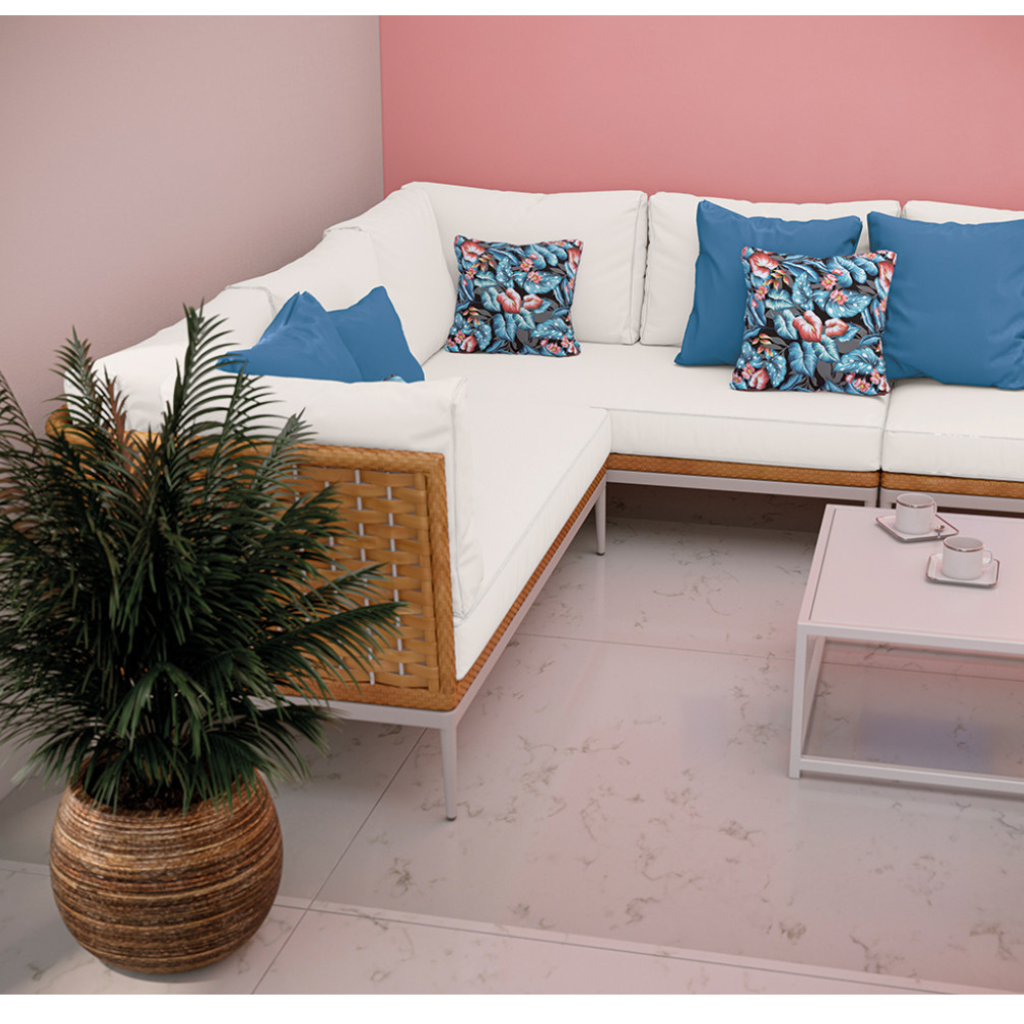 Plain Lisato White Outdoor