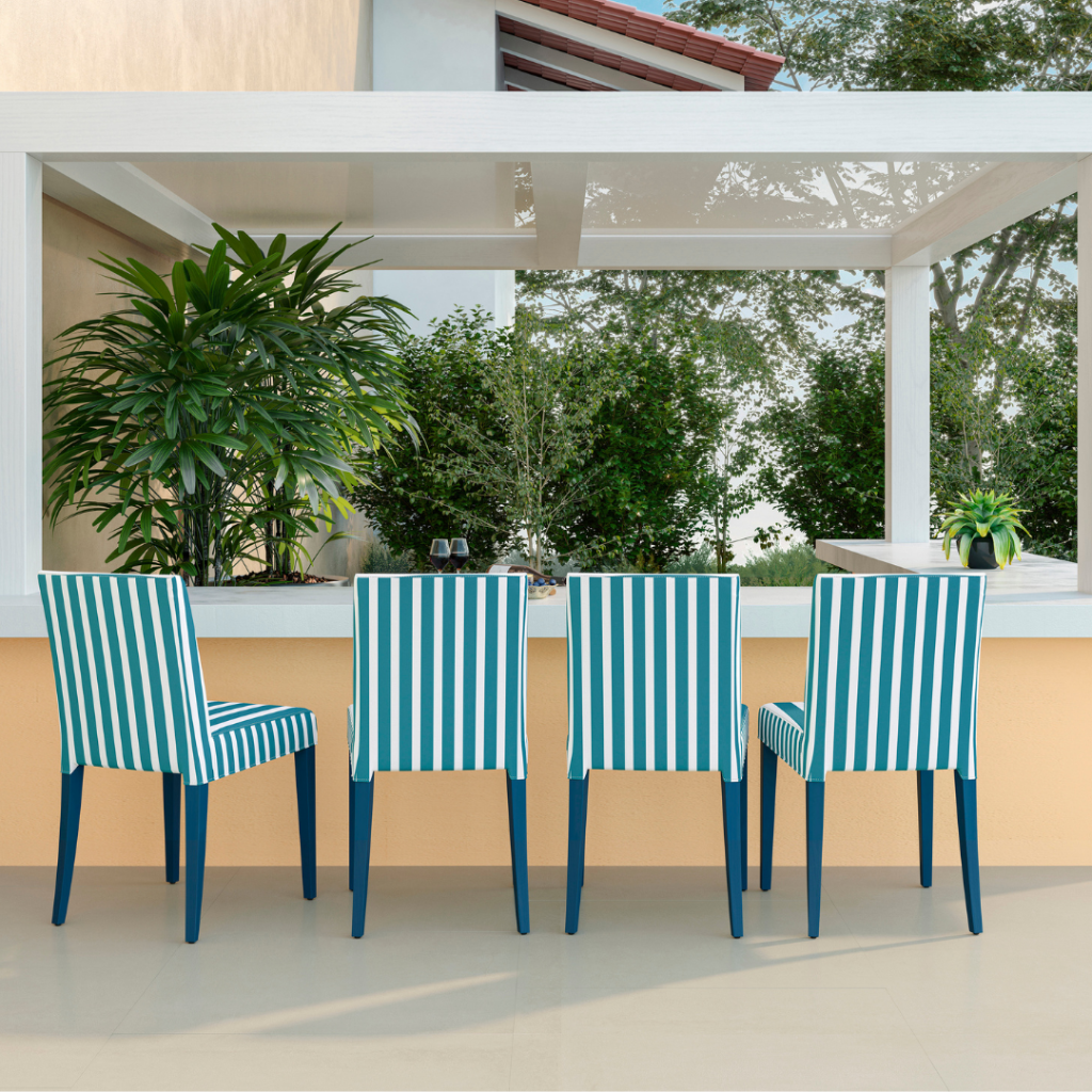Nautical Stripes Waves of Acqua Outdoor