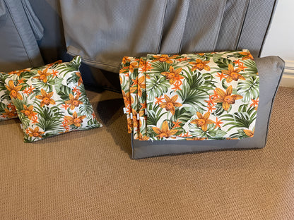 Botanical Gold Orchids Outdoor