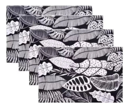 Botanical Monsteras Preto Outdoor