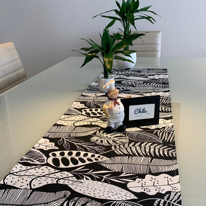 Botanical Monsteras Preto Outdoor