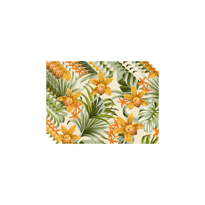 Botanical Gold Orchids Outdoor