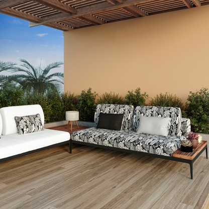 Botanical Monsteras Preto Outdoor