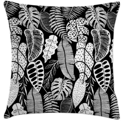 Botanical Monsteras Preto Outdoor