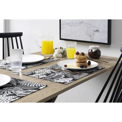 Botanical Monsteras Preto Outdoor