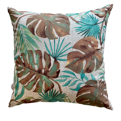 Botanical Monsteras Turquoise Outdoor