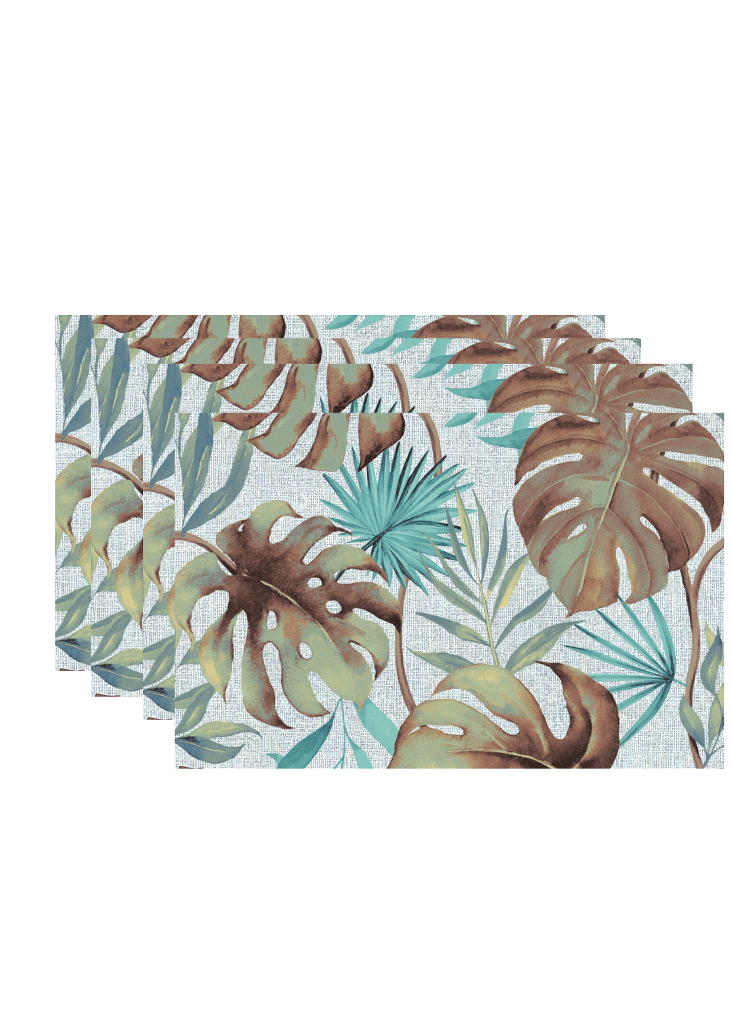 Botanical Monsteras Turquoise Outdoor