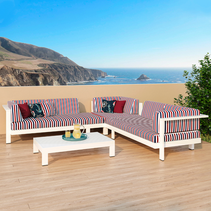 Nautical Stripes Navy Listrado Outdoor