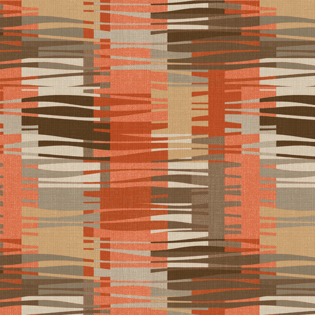 Geometric Orange Abstract Indoor