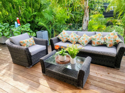 Botanical Gold Orchids Outdoor