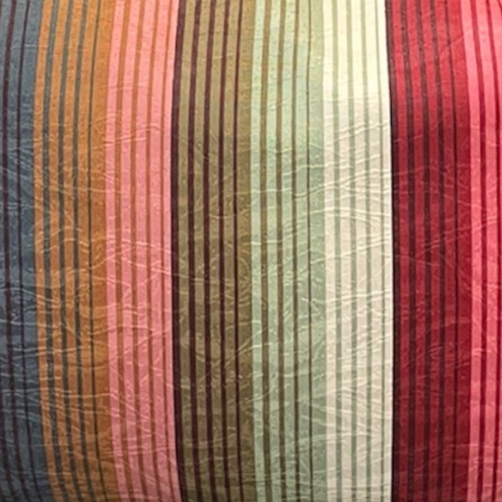 Multicolored striped fabric pattern