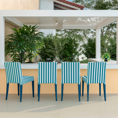 Nautical Stripes Waves of Acqua Outdoor